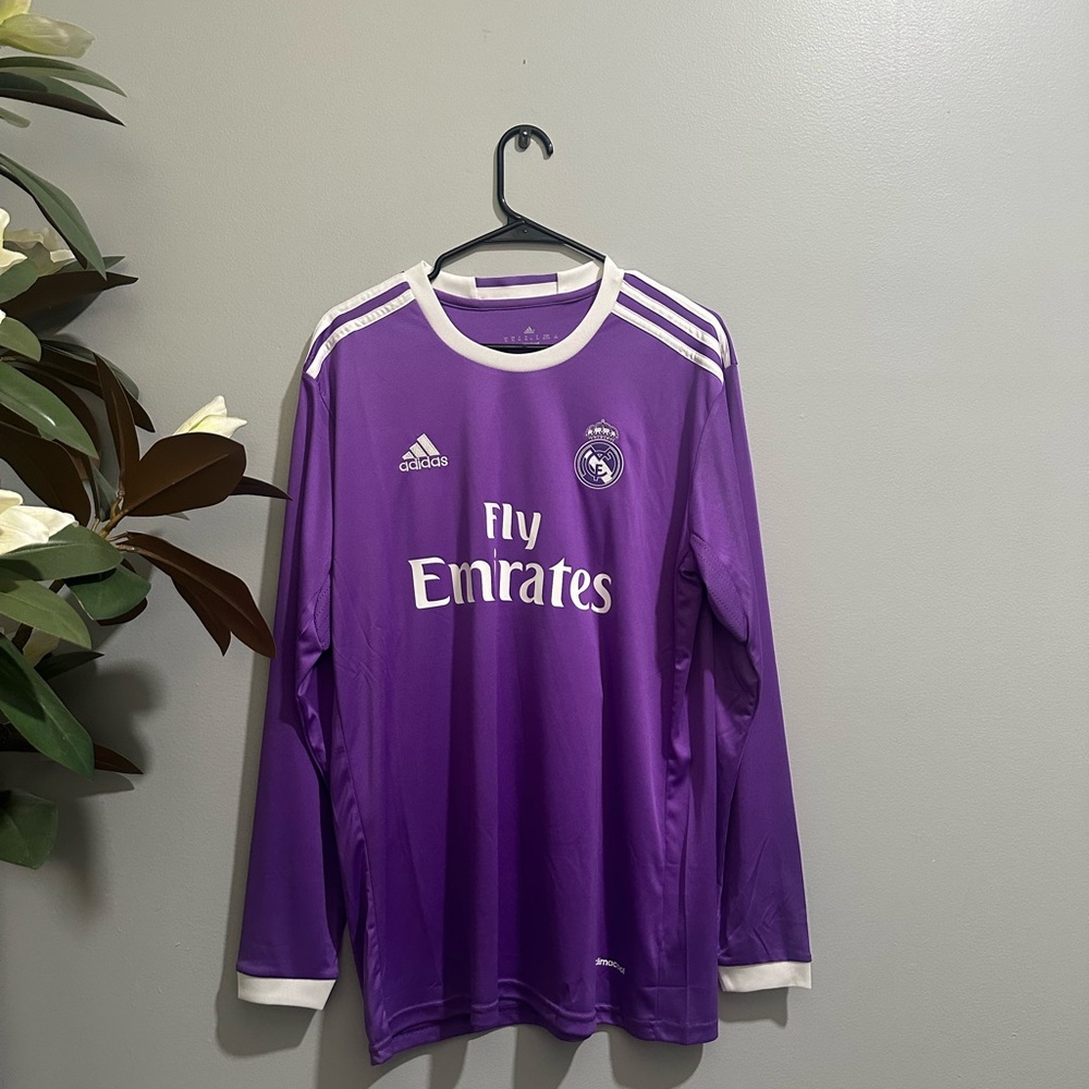 2016 Real Madrid Ronaldo Purple Third Kit Long Sleeve